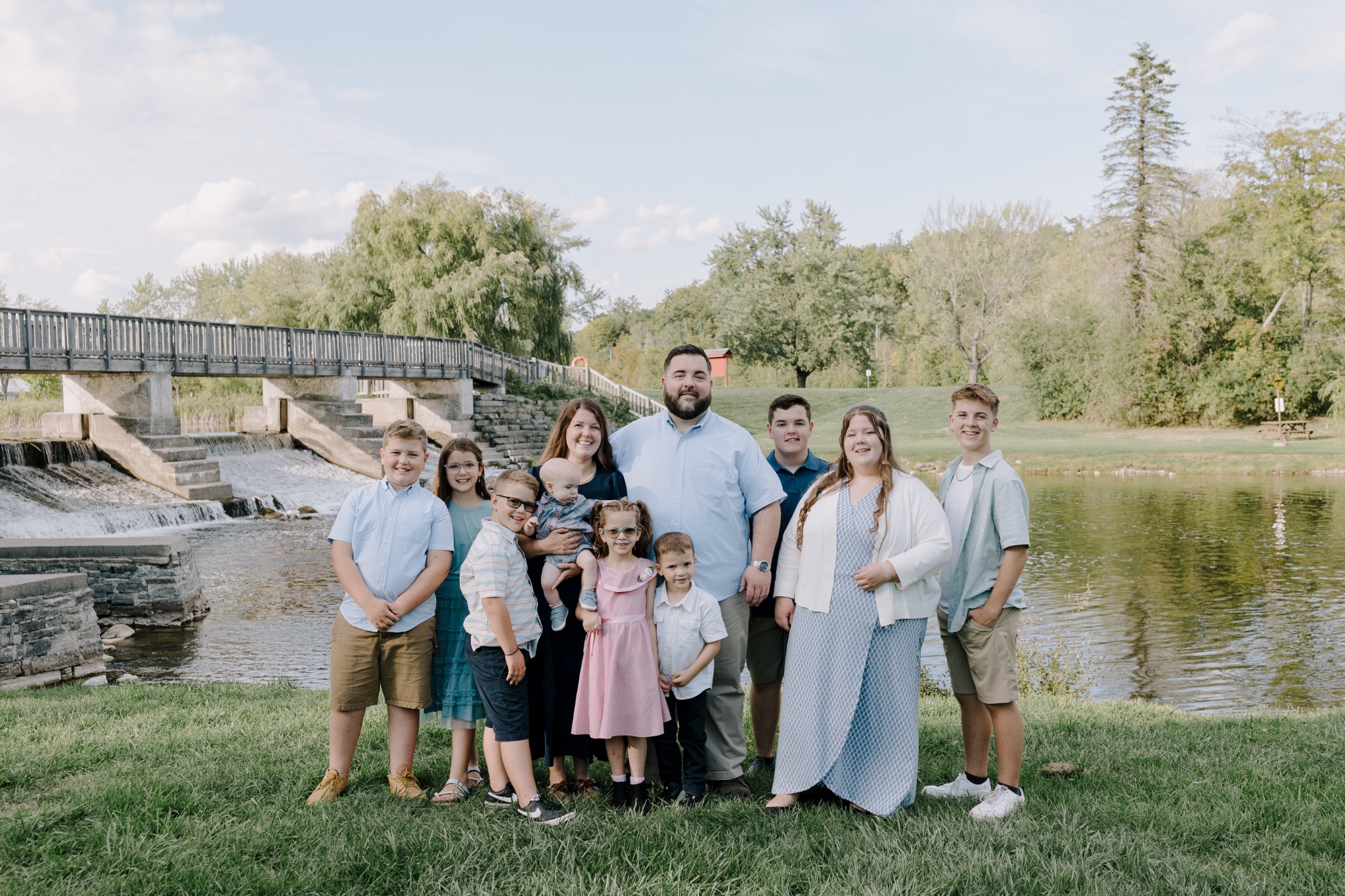 Paul Lawton with his family in Peterborough